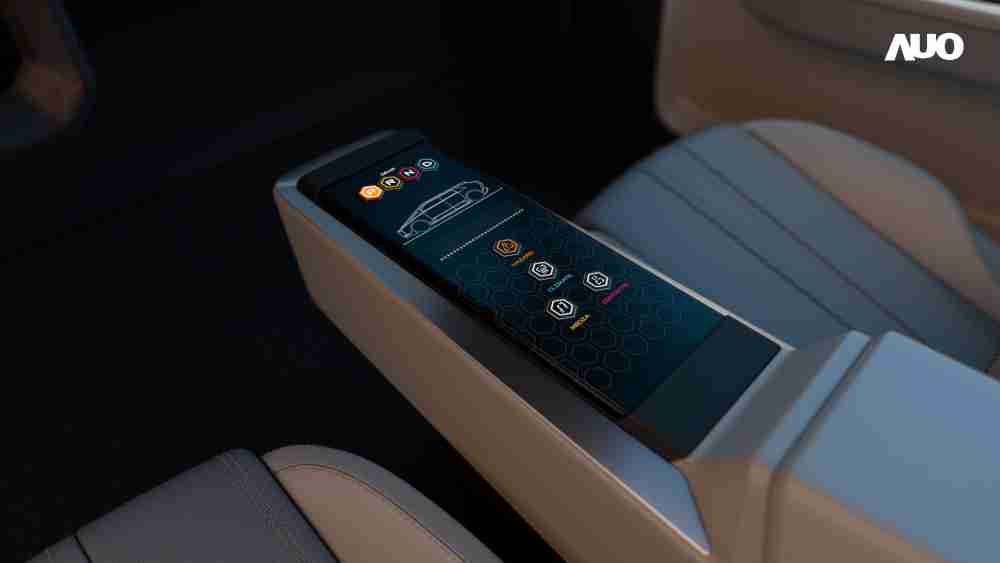 人生就是博以人性化设计打造多变形态中控显示(Morphing Center Control)，，，，不使用时仅平面显示信息，，，进行操作时，，显示器则会动态隆起，，转变成3D实体按钮，，，并有触觉回馈，，展示人机互动新体验